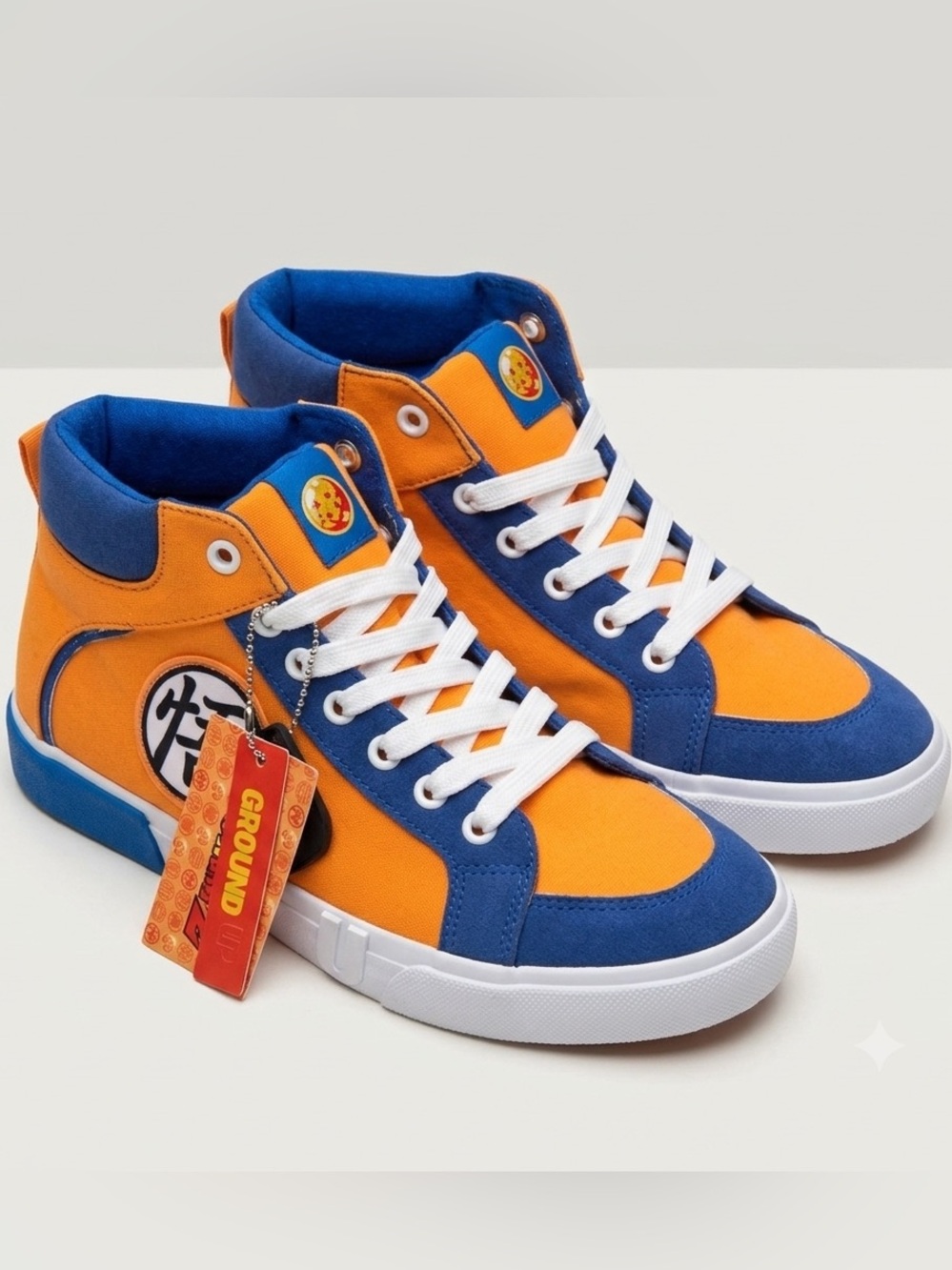 New Ground Up DragonBall Z Boys Sneakers Size 5 Toddler Big Kids DBZ Anime Shoes